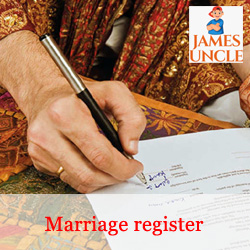 Marriage register Mr. Baladev Chatterjee in Jadavpur